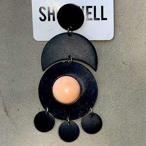 Peach Circle Earring